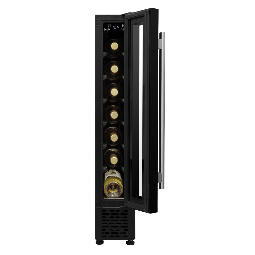 Baridi DH76 7 Bottle Extra-Slim Undercounter Wine Fridge with Digital Touch Screen Controls & LED Light - additional view 4