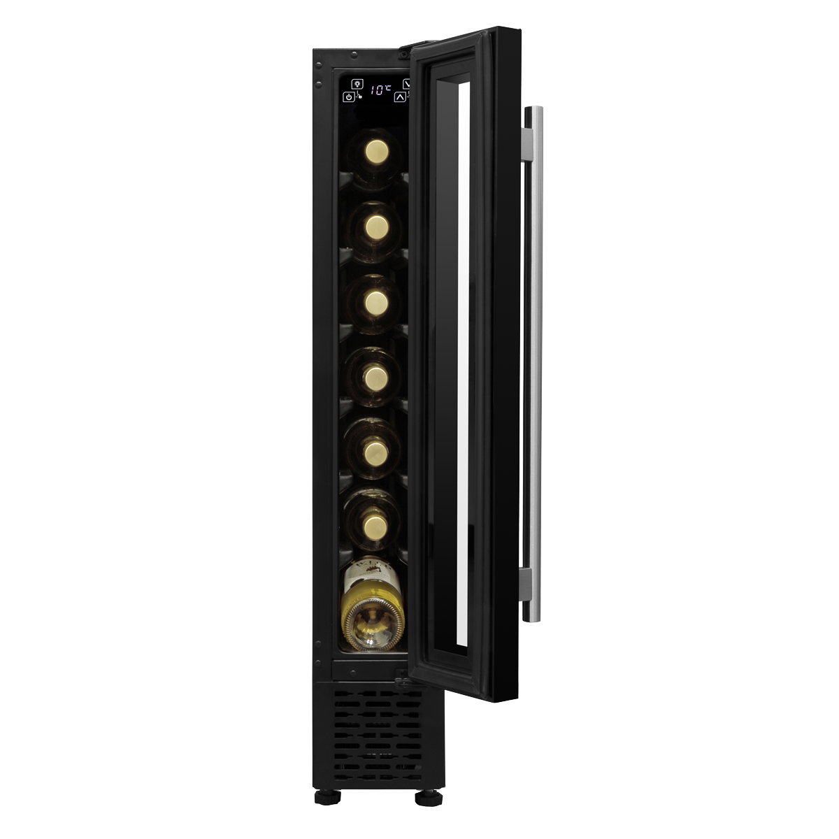 Baridi DH76 7 Bottle Extra-Slim Undercounter Wine Fridge with Digital Touch Screen Controls & LED Light - additional view 4