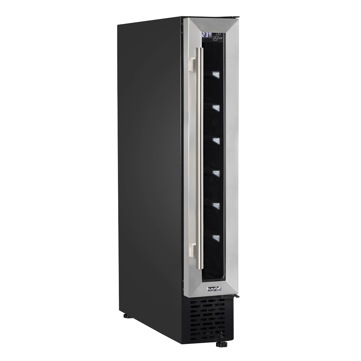 Baridi DH77 7 Bottle Extra-Slim Wine Undercounter Fridge with Digital Touch Screen Controls - Stainless - additional view 5