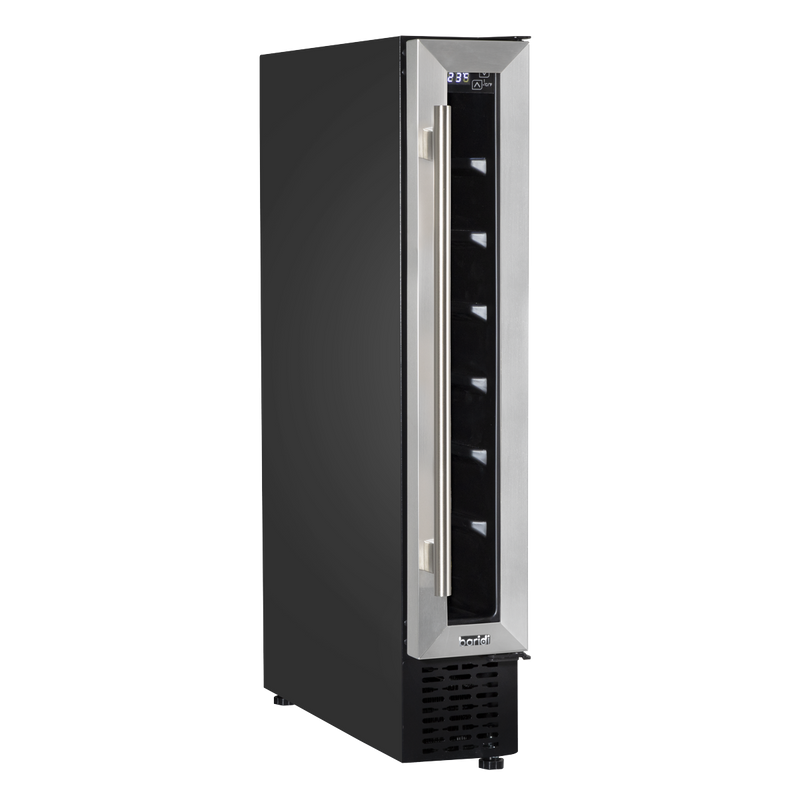 Baridi DH77 7 Bottle Extra-Slim Wine Undercounter Fridge with Digital Touch Screen Controls - Stainless - additional view 5