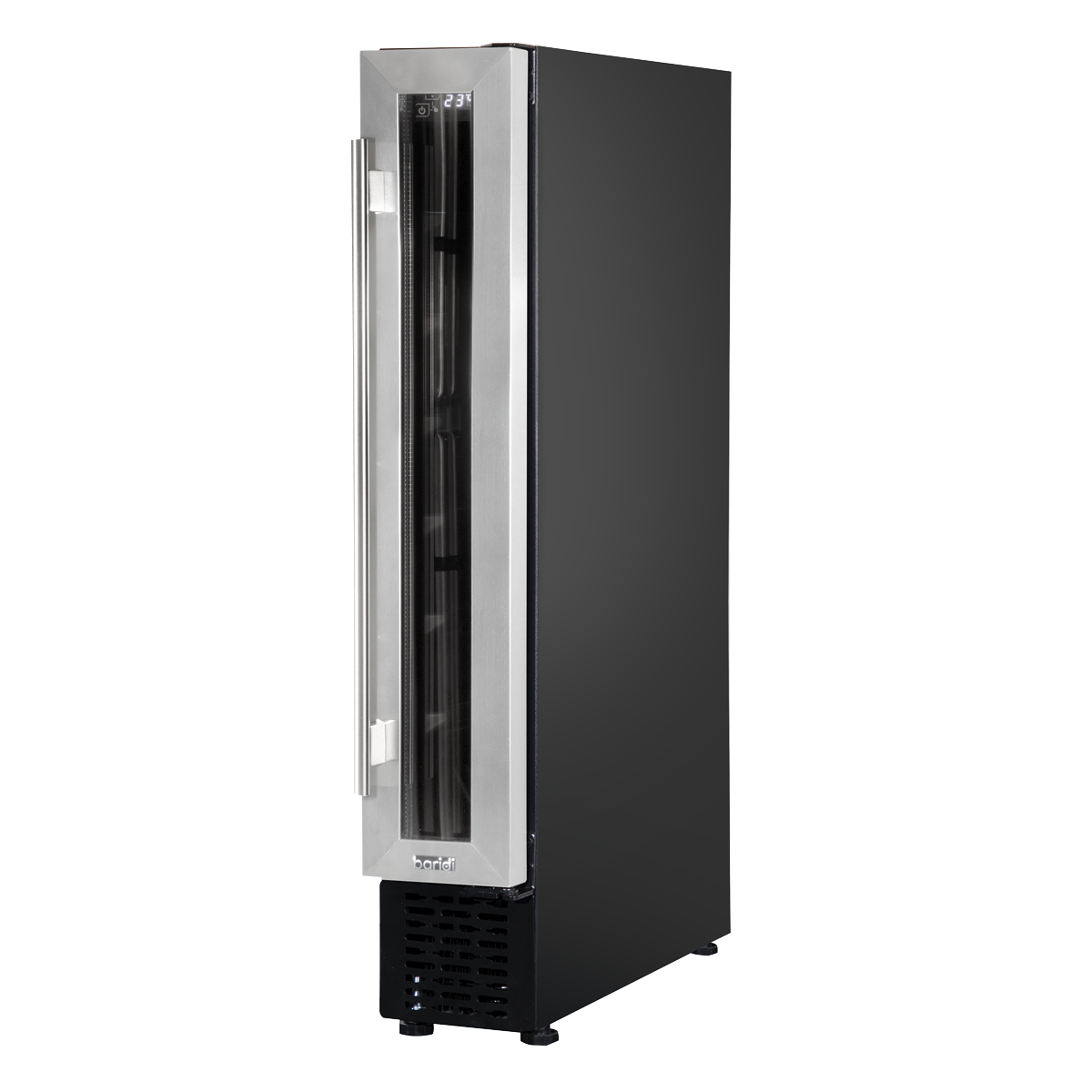 Baridi DH77 7 Bottle Extra-Slim Wine Undercounter Fridge with Digital Touch Screen Controls - Stainless - additional view 6