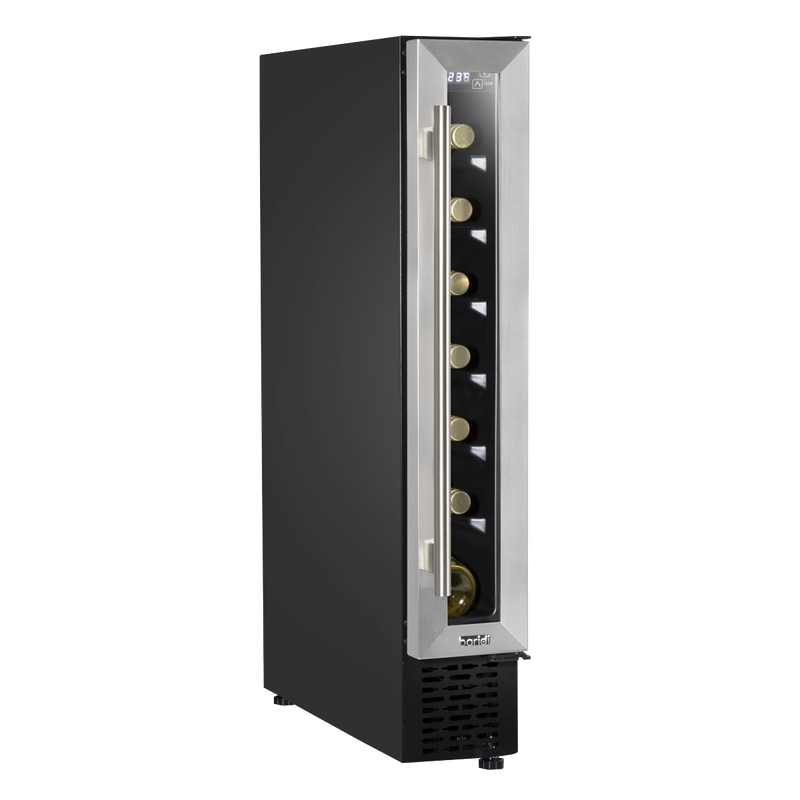 Baridi DH77 7 Bottle Extra-Slim Wine Undercounter Fridge with Digital Touch Screen Controls - Stainless - additional view 7