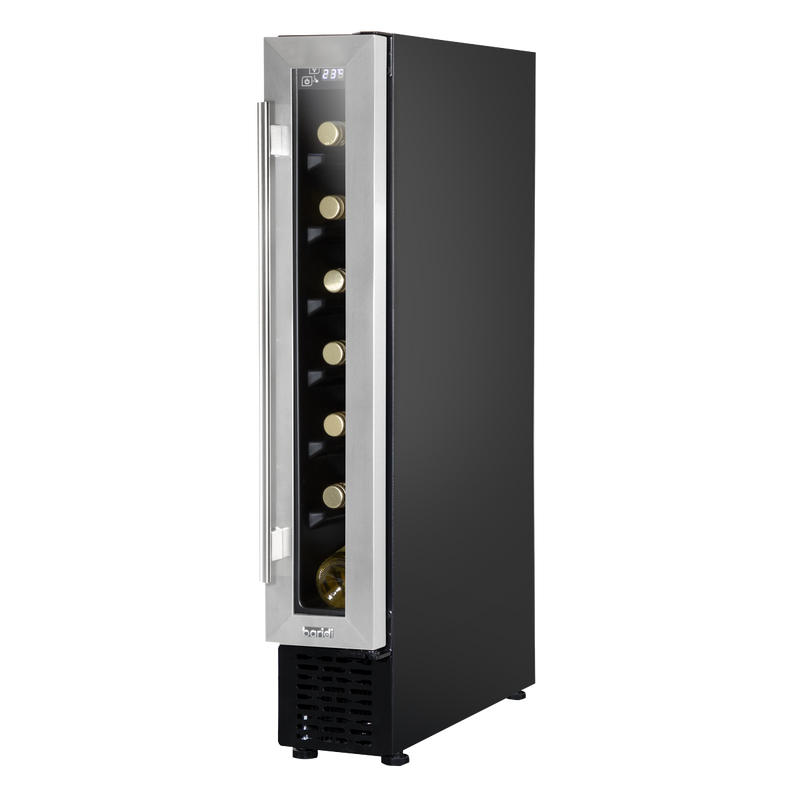 Baridi DH77 7 Bottle Extra-Slim Wine Undercounter Fridge with Digital Touch Screen Controls - Stainless - additional view 8