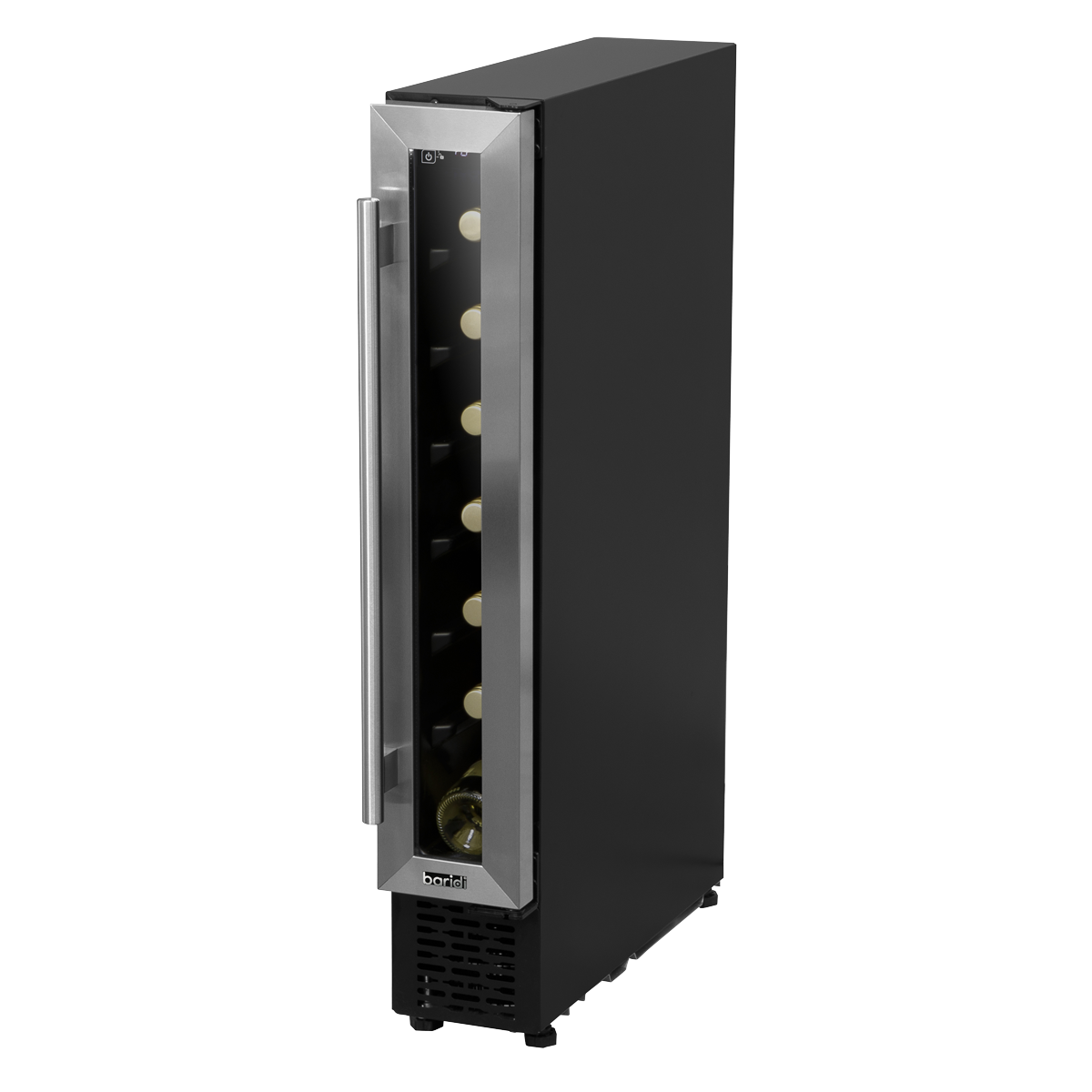 Baridi DH77 7 Bottle Extra-Slim Wine Undercounter Fridge with Digital Touch Screen Controls - Stainless - additional view 10