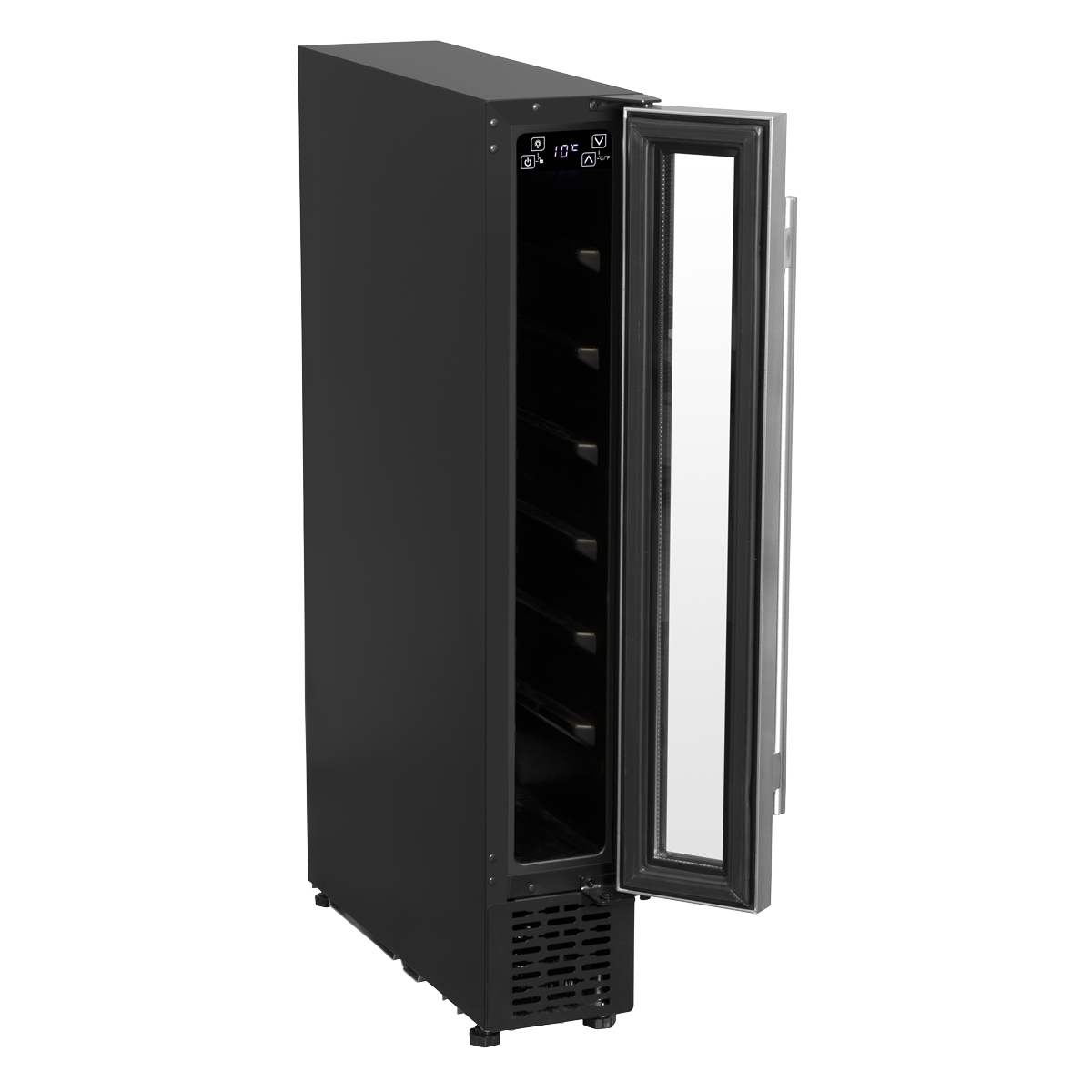 Baridi DH77 7 Bottle Extra-Slim Wine Undercounter Fridge with Digital Touch Screen Controls - Stainless - additional view 12