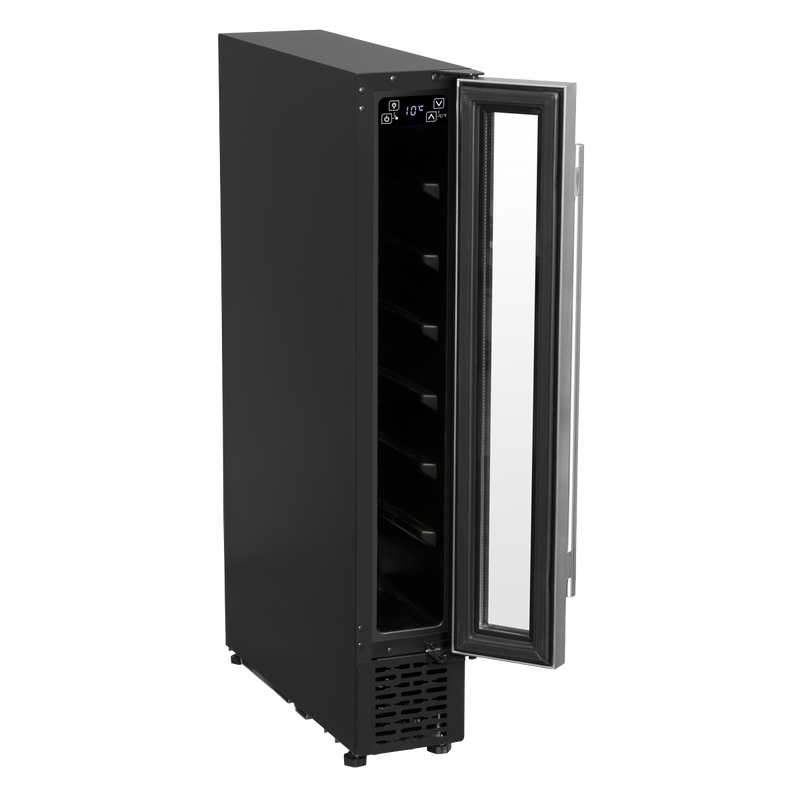Baridi DH77 7 Bottle Extra-Slim Wine Undercounter Fridge with Digital Touch Screen Controls - Stainless - additional view 12