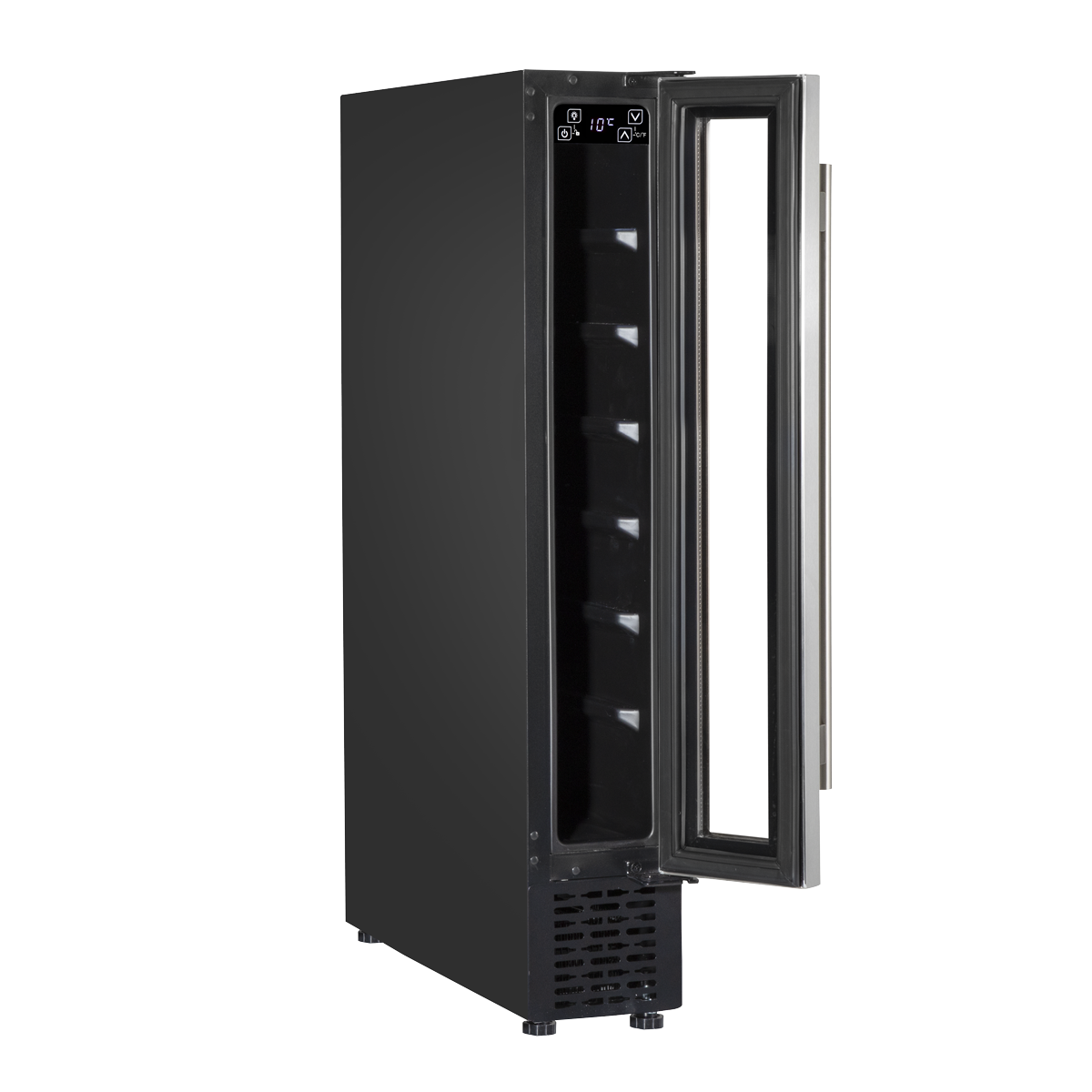 Baridi DH77 7 Bottle Extra-Slim Wine Undercounter Fridge with Digital Touch Screen Controls - Stainless - additional view 13