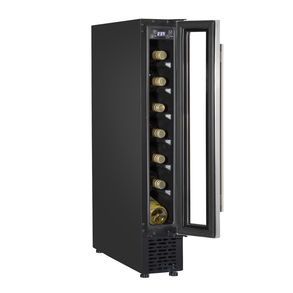 Baridi DH77 7 Bottle Extra-Slim Wine Undercounter Fridge with Digital Touch Screen Controls - Stainless - additional view 14