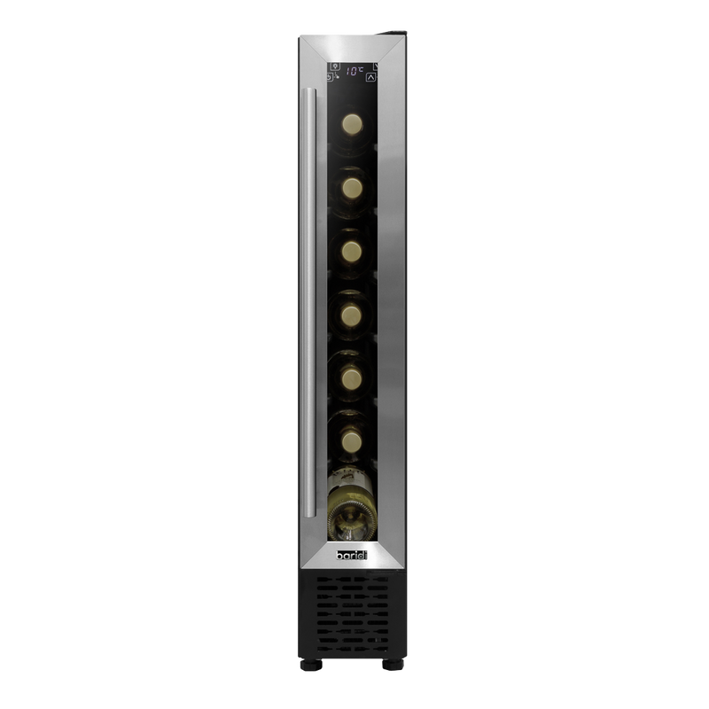 Baridi DH77 7 Bottle Extra-Slim Wine Undercounter Fridge with Digital Touch Screen Controls - Stainless - additional view 3
