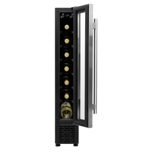 Baridi DH77 7 Bottle Extra-Slim Wine Undercounter Fridge with Digital Touch Screen Controls - Stainless - additional view 4