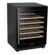 Baridi DH78 54 Bottle Undercounter/Freestanding Wine Fridge with Digital Touch Screen Controls, Wooden Shelves & LED Light
