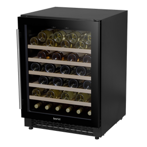 Baridi DH78 54 Bottle Undercounter/Freestanding Wine Fridge with Digital Touch Screen Controls, Wooden - additional view 2