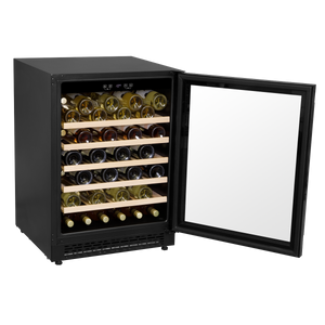 Baridi DH78 54 Bottle Undercounter/Freestanding Wine Fridge with Digital Touch Screen Controls, Wooden - additional view 16