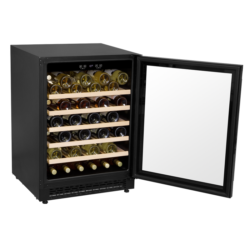 Baridi DH78 54 Bottle Undercounter/Freestanding Wine Fridge with Digital Touch Screen Controls, Wooden - additional view 16