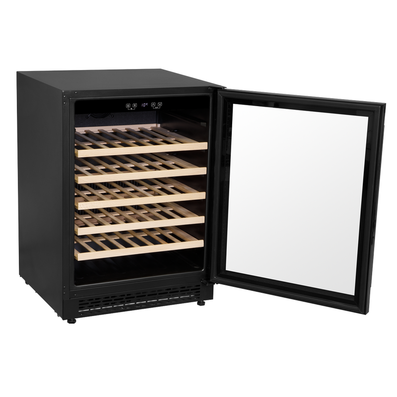 Baridi DH78 54 Bottle Undercounter/Freestanding Wine Fridge with Digital Touch Screen Controls, Wooden - additional view 15