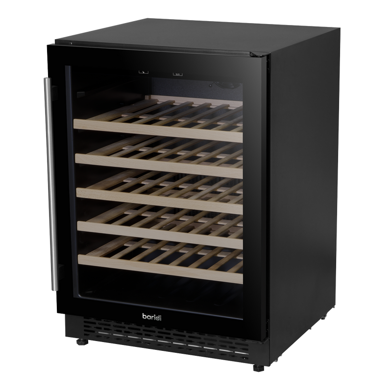 Baridi DH78 54 Bottle Undercounter/Freestanding Wine Fridge with Digital Touch Screen Controls, Wooden - additional view 14