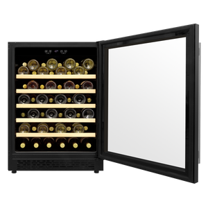Baridi DH78 54 Bottle Undercounter/Freestanding Wine Fridge with Digital Touch Screen Controls, Wooden - additional view 4
