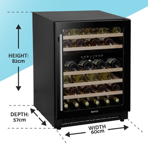Baridi DH79 46 Bottle Dual Zone Undercounter/Freestanding Fridge with Digital Touch Screen Controls - additional view 17