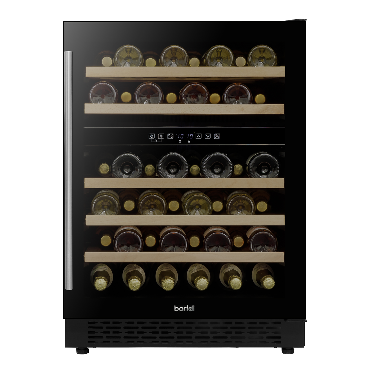 Baridi DH79 46 Bottle Dual Zone Undercounter/Freestanding Fridge with Digital Touch Screen Controls - additional view 3