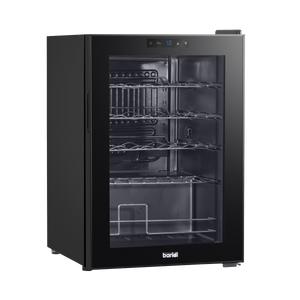 Baridi DH8 20 Bottle Wine Fridge with Digital Touch Screen Controls, Metal Shelves & LED Light - Black - additional view 4