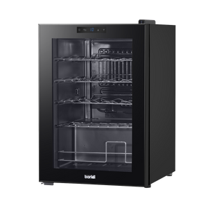 Baridi DH8 20 Bottle Wine Fridge with Digital Touch Screen Controls, Metal Shelves & LED Light - Black - additional view 5