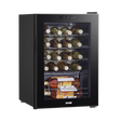 Baridi DH8 20 Bottle Wine Fridge with Digital Touch Screen Controls, Metal Shelves & LED Light - Black
