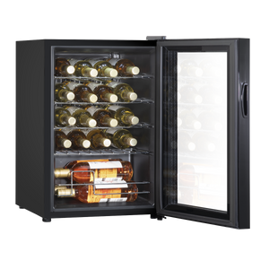 Baridi DH8 20 Bottle Wine Fridge with Digital Touch Screen Controls, Metal Shelves & LED Light - Black - additional view 7