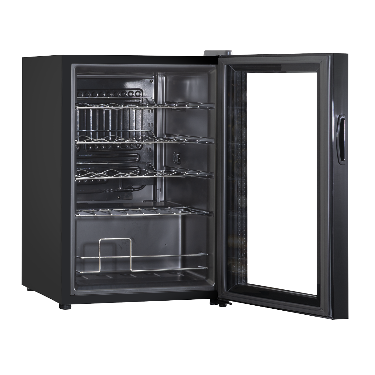 Baridi DH8 20 Bottle Wine Fridge with Digital Touch Screen Controls, Metal Shelves & LED Light - Black - additional view 2