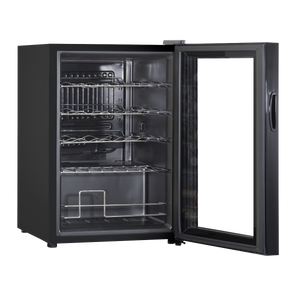 Baridi DH8 20 Bottle Wine Fridge with Digital Touch Screen Controls, Metal Shelves & LED Light - Black - additional view 2