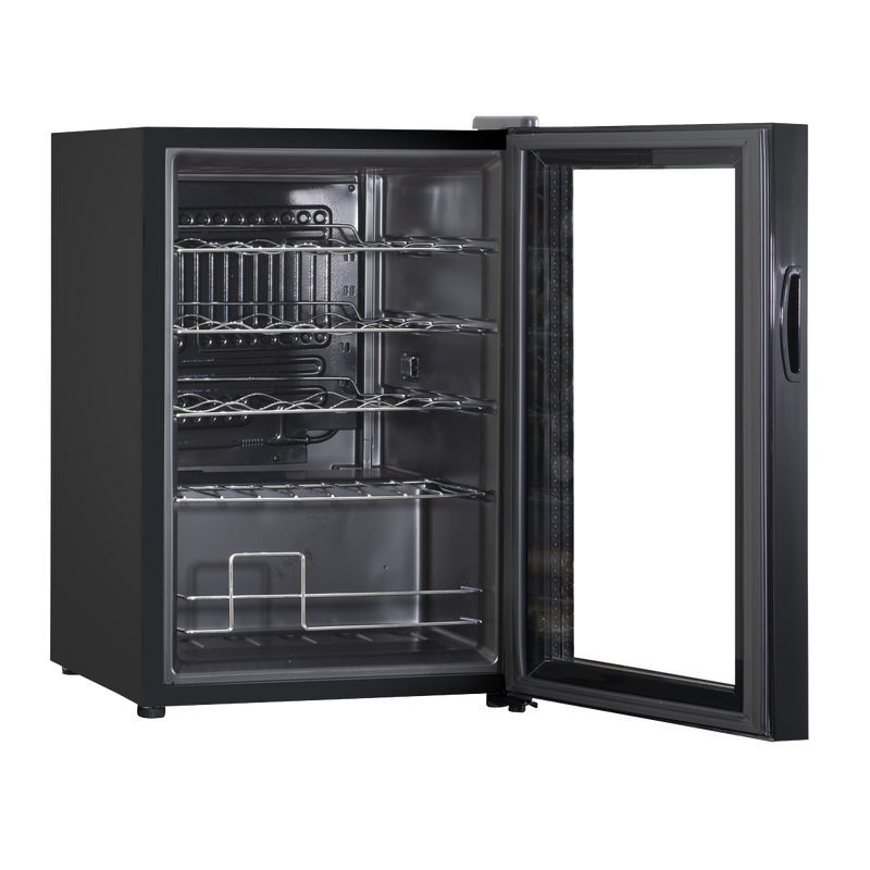 Baridi DH8 20 Bottle Wine Fridge with Digital Touch Screen Controls, Metal Shelves & LED Light - Black - additional view 2