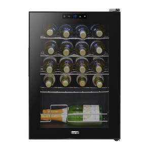 Baridi DH8 20 Bottle Wine Fridge with Digital Touch Screen Controls, Metal Shelves & LED Light - Black - additional view 3