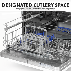 Baridi DH83 Tabletop Dishwasher 6 Place Settings 6.5L Capacity - White - additional view 15