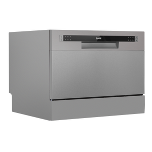 Baridi DH84 Tabletop Dishwasher 6 Place Settings 6.5L Capacity - Silver