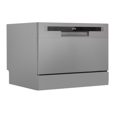 Baridi DH84 Tabletop Dishwasher 6 Place Settings 6.5L Capacity - Silver