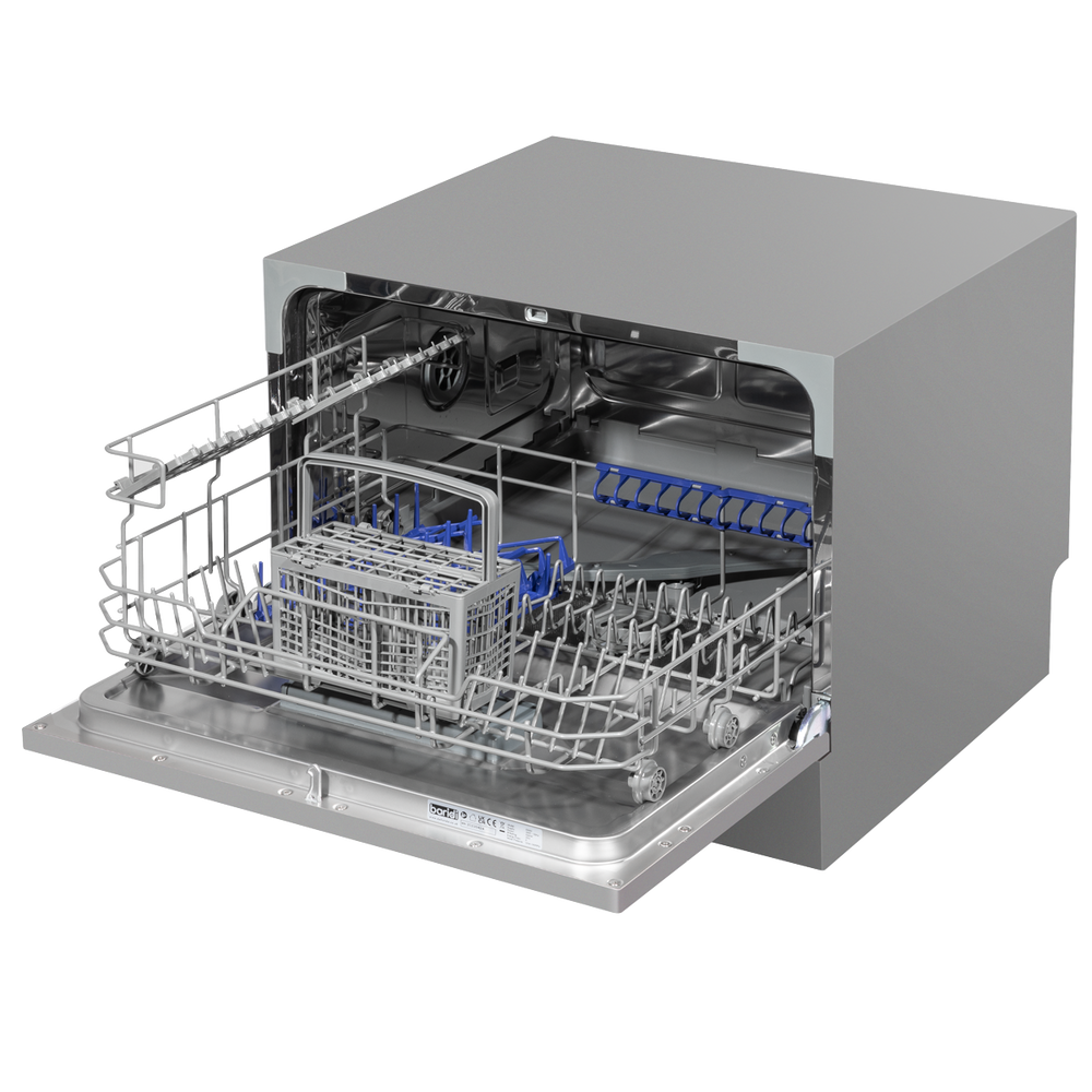 Baridi DH84 Tabletop Dishwasher 6 Place Settings 6.5L Capacity - Silver - additional view 4