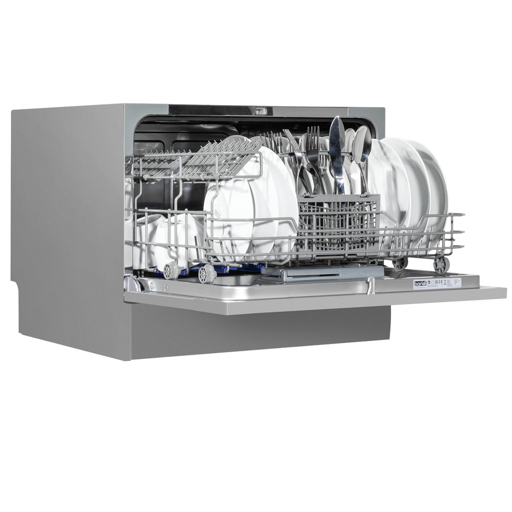 Baridi DH84 Tabletop Dishwasher 6 Place Settings 6.5L Capacity - Silver - additional view 7