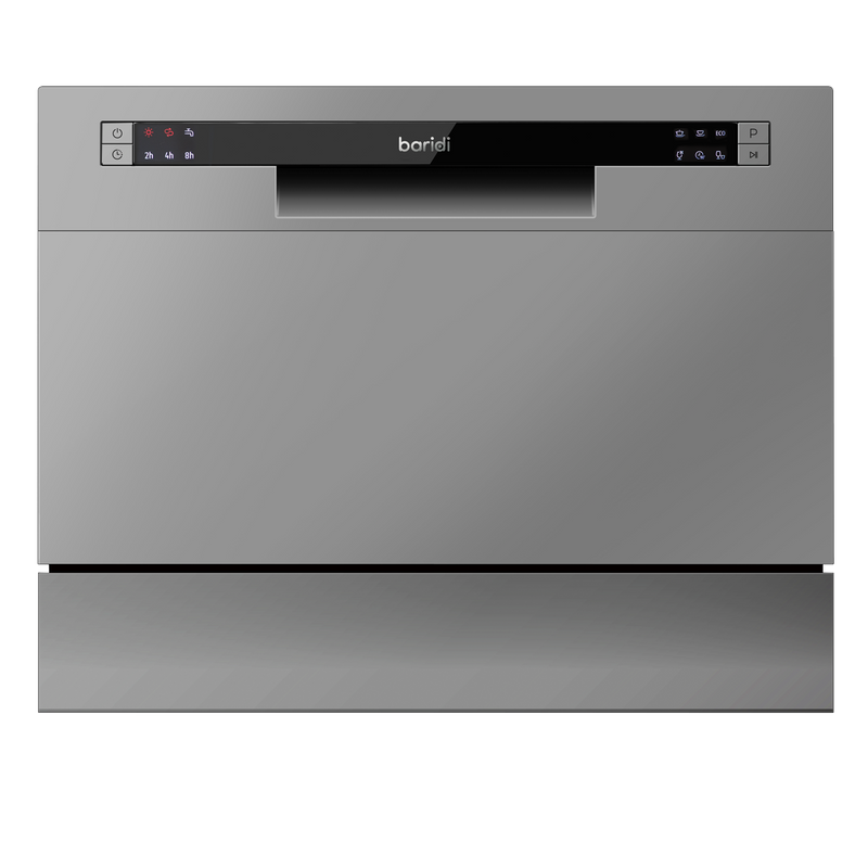Baridi DH84 Tabletop Dishwasher 6 Place Settings 6.5L Capacity - Silver - additional view 3