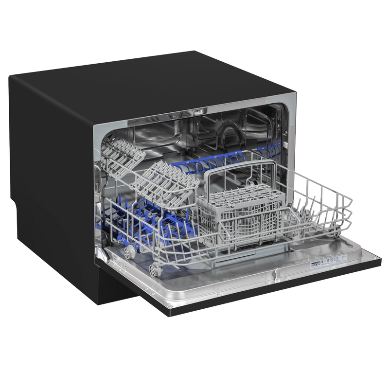 Baridi DH85 Tabletop Dishwasher 6 Place Settings 6.5L Capacity - Black - additional view 6