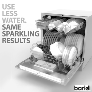 Baridi DH86 Tabletop Dishwasher 8 Place Settings 8L Capacity - White - additional view 22