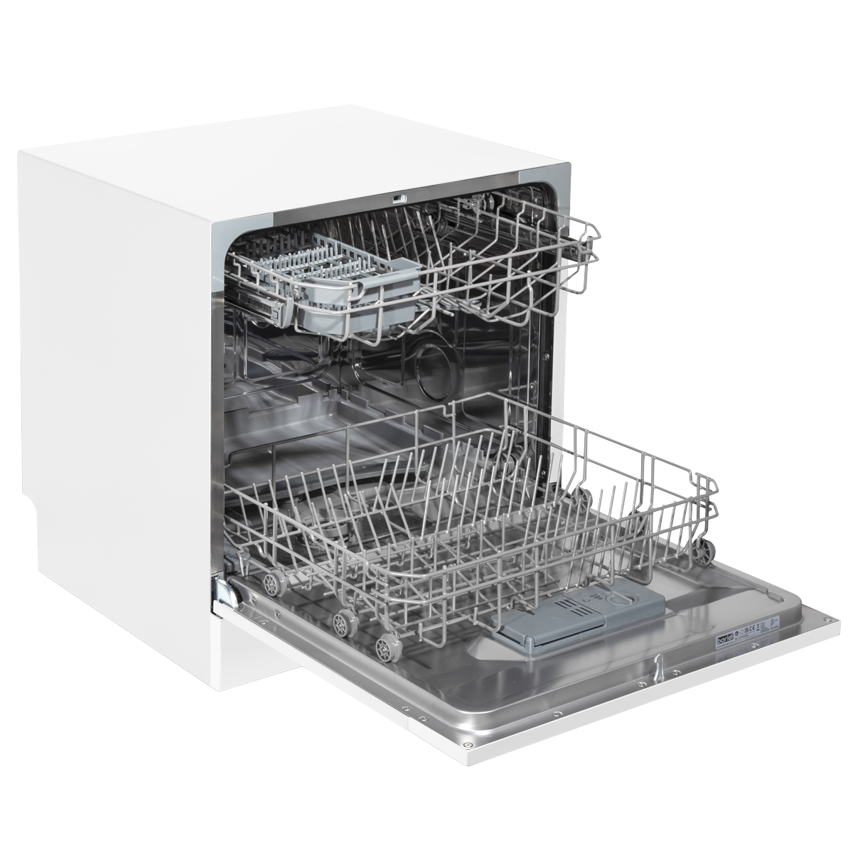 Baridi DH86 Tabletop Dishwasher 8 Place Settings 8L Capacity - White - additional view 5