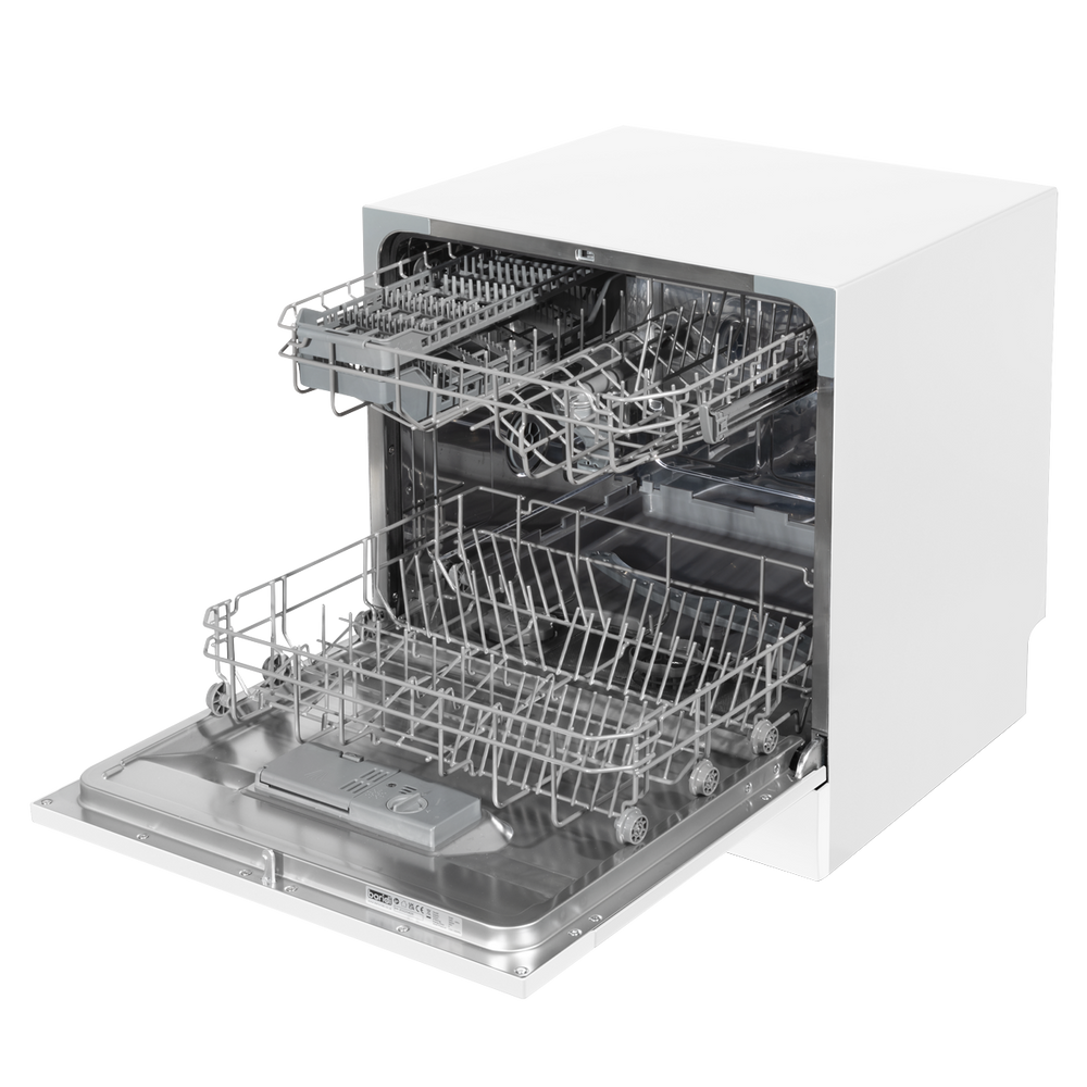 Baridi DH86 Tabletop Dishwasher 8 Place Settings 8L Capacity - White - additional view 8