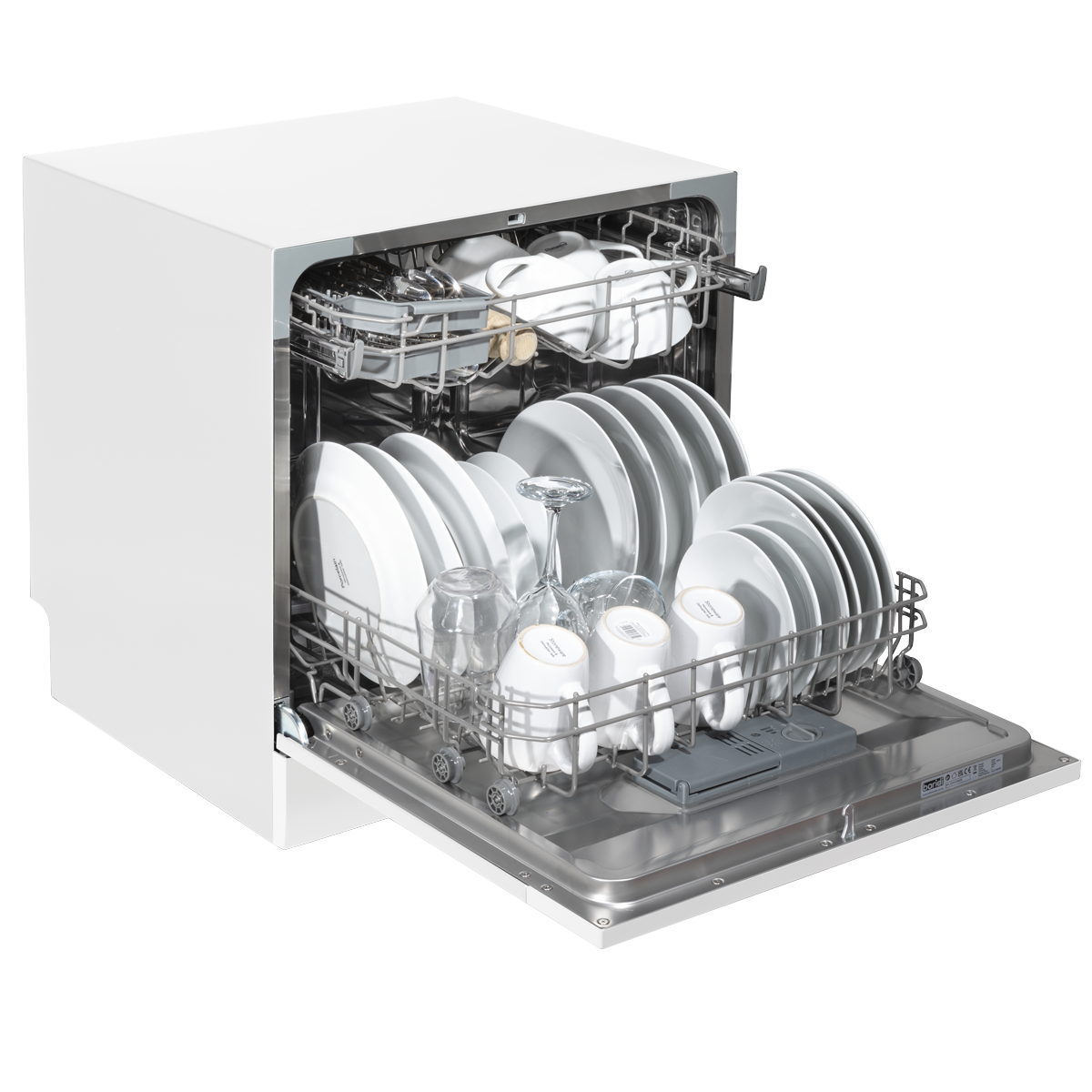 Baridi DH86 Tabletop Dishwasher 8 Place Settings 8L Capacity - White - additional view 6