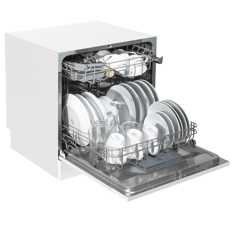 Baridi DH86 Tabletop Dishwasher 8 Place Settings 8L Capacity - White - additional view 6