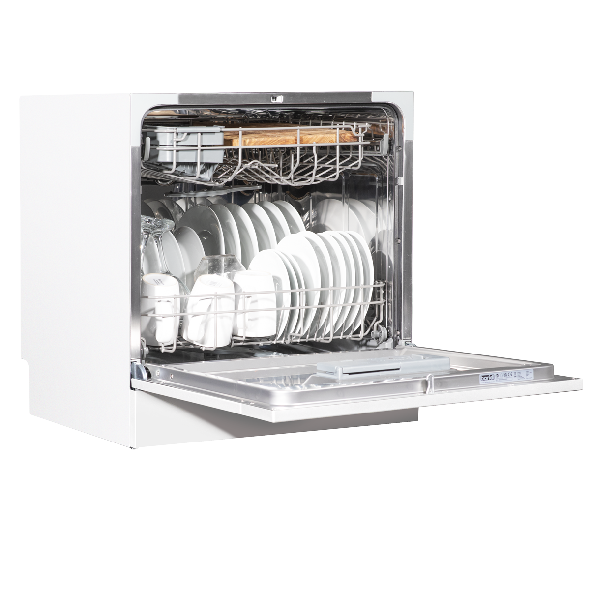 Baridi DH86 Tabletop Dishwasher 8 Place Settings 8L Capacity - White - additional view 2