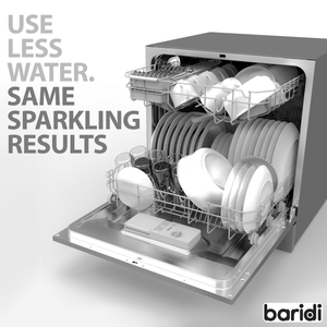 Baridi DH87 Tabletop Dishwasher 8 Place Settings 8L Capacity - Silver - additional view 19