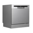Baridi DH87 Tabletop Dishwasher 8 Place Settings 8L Capacity - Silver