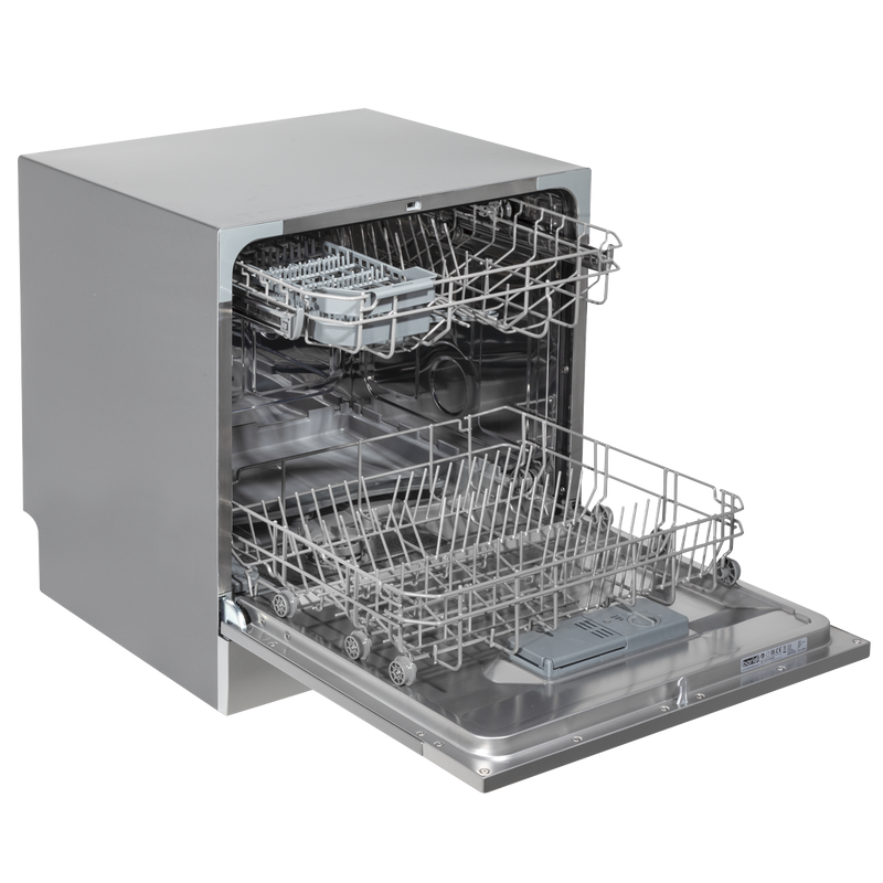Baridi DH87 Tabletop Dishwasher 8 Place Settings 8L Capacity - Silver - additional view 5