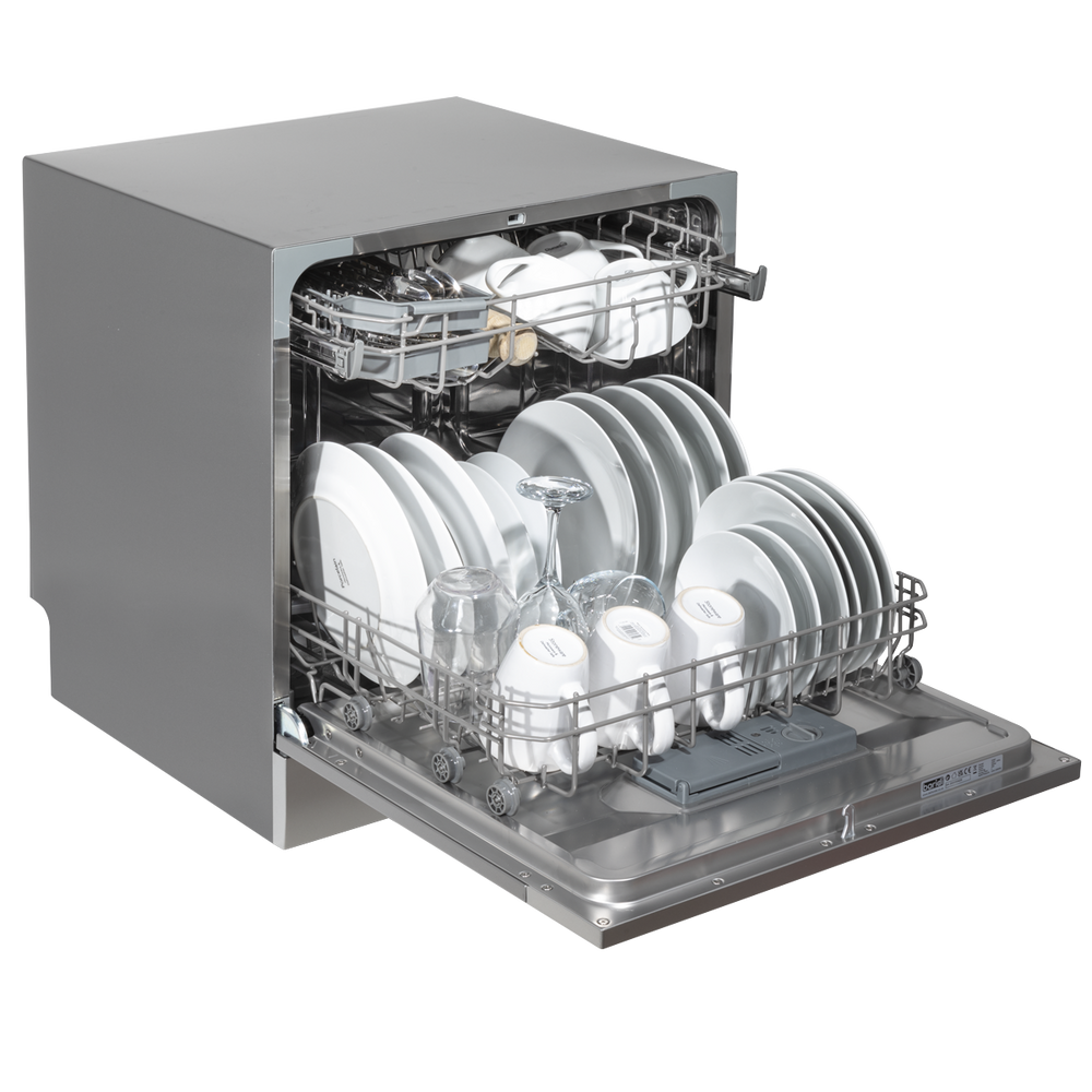 Baridi DH87 Tabletop Dishwasher 8 Place Settings 8L Capacity - Silver - additional view 8