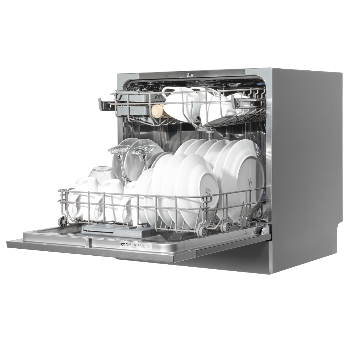 Baridi DH87 Tabletop Dishwasher 8 Place Settings 8L Capacity - Silver - additional view 10