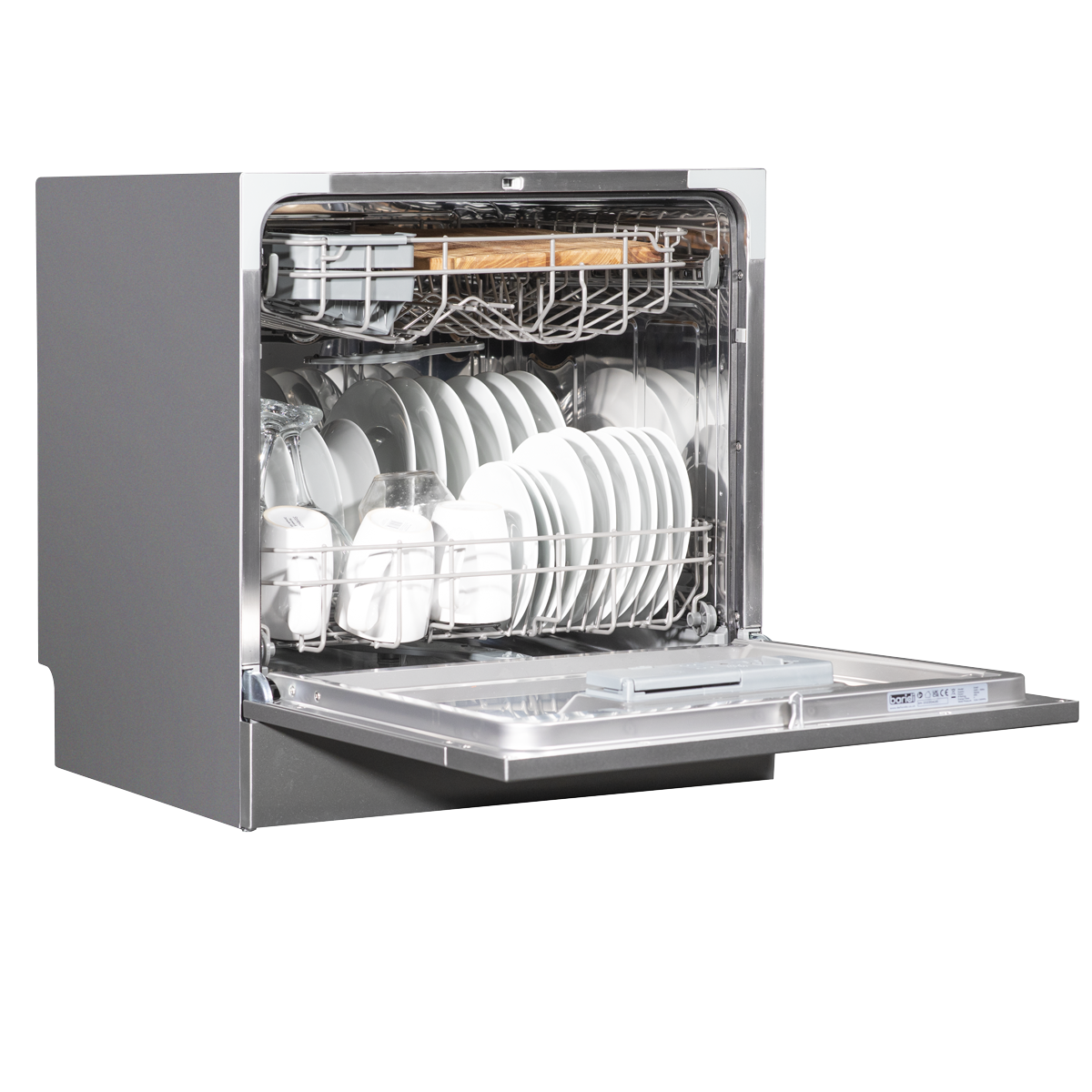 Baridi DH87 Tabletop Dishwasher 8 Place Settings 8L Capacity - Silver - additional view 2